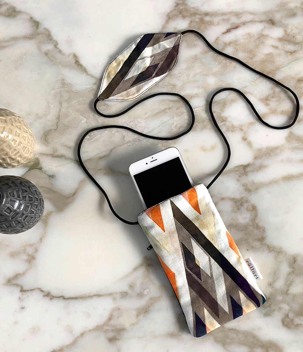 كيس حامل للموبايل - برتقالي