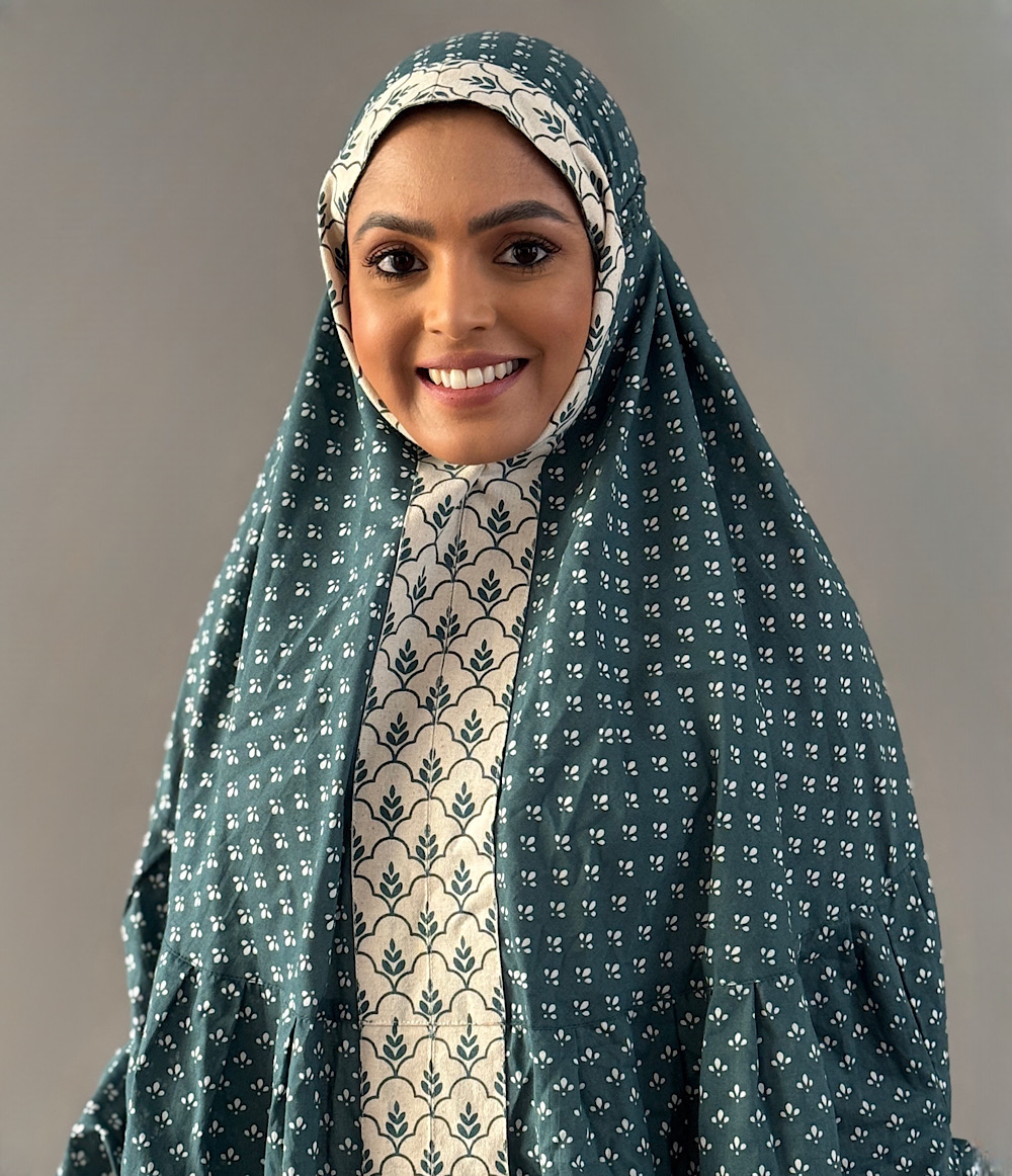 ثوب صلاة - أزرق مخضر داكن