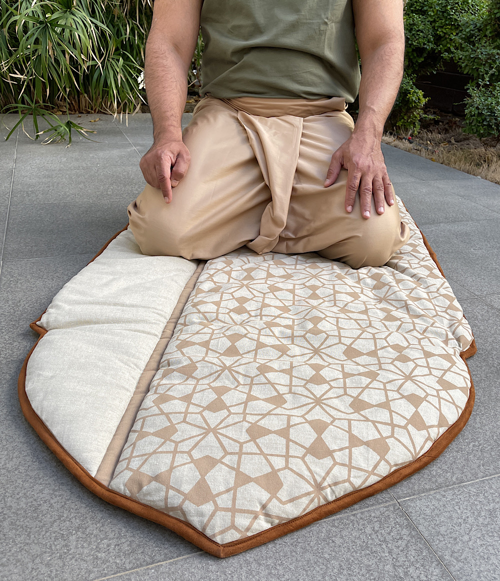 طقم صلاة رجالي - بيج  