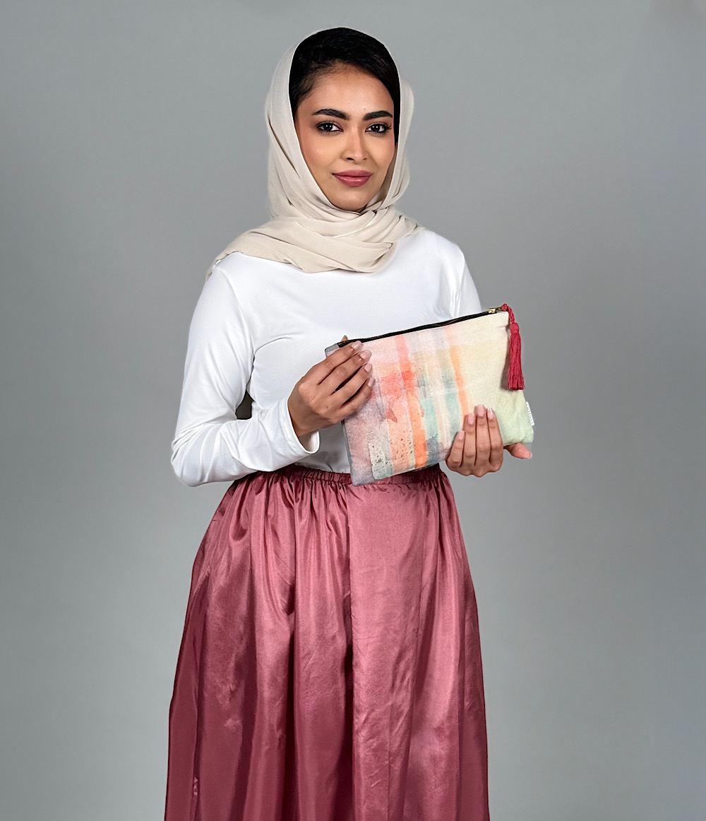 طقم صلاة تنورة - وردي  