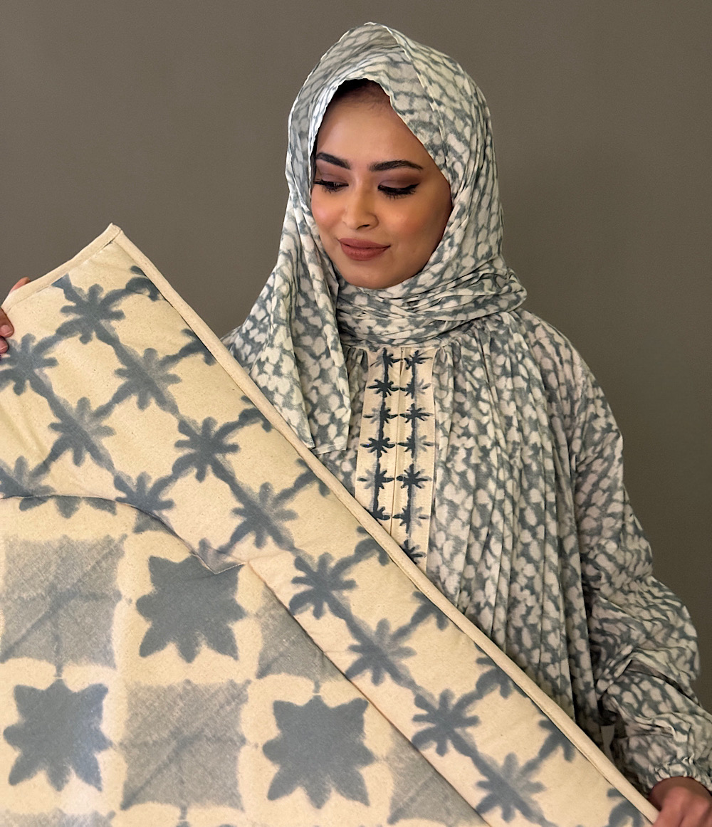 طقم صلاة - رمادي