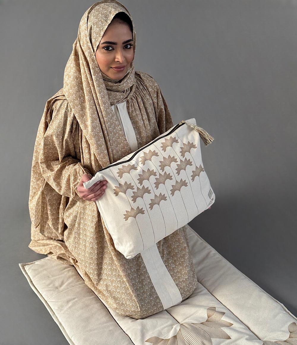 SCARF PRAYER   SET - BEIGE
