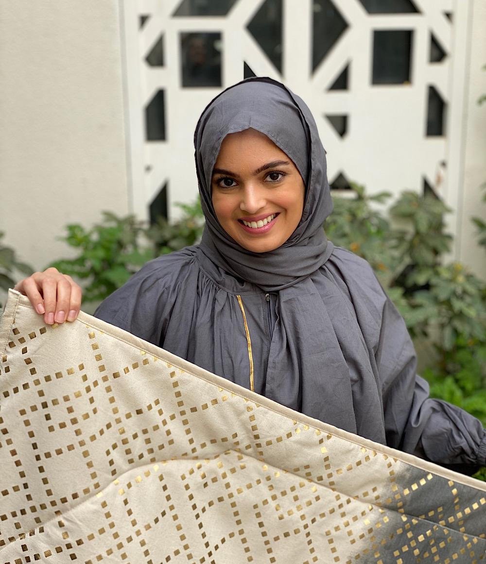 طقم صلاة  لف - رمادي   