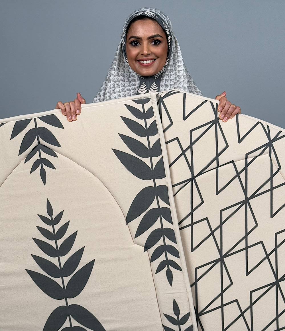 طقم صلاة - رمادي غامق