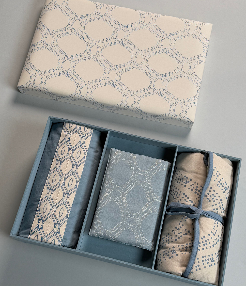 طقم صلاة لف للسيدات - أزرق